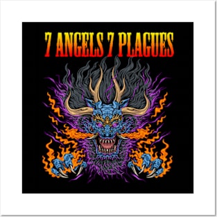 7 ANGELS 7 PLAGUES MERCH VTG Posters and Art